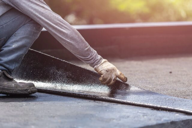 Flat roofing system in Logan Square, Chicago
