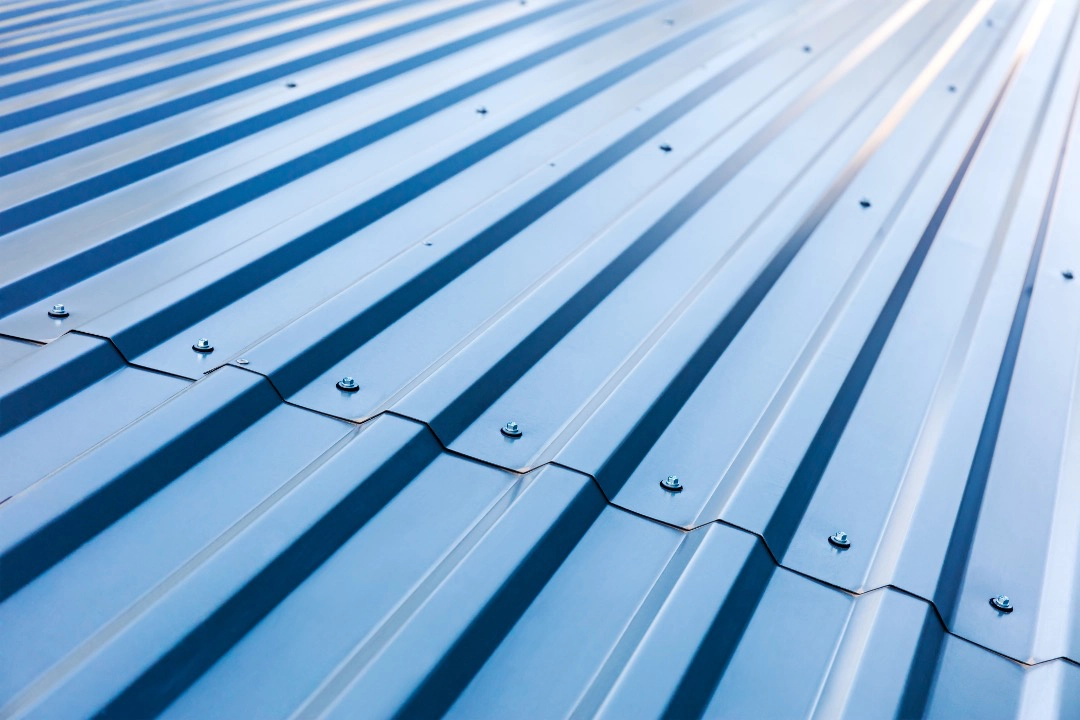 New metal roof on a commercial building in Andersonville, Chicago